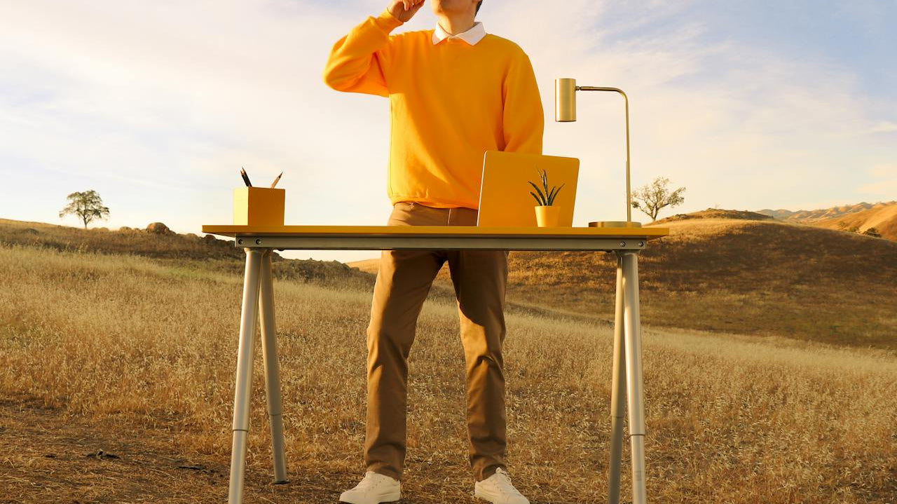 Hoe lang mag je staan achter een sta bureau?