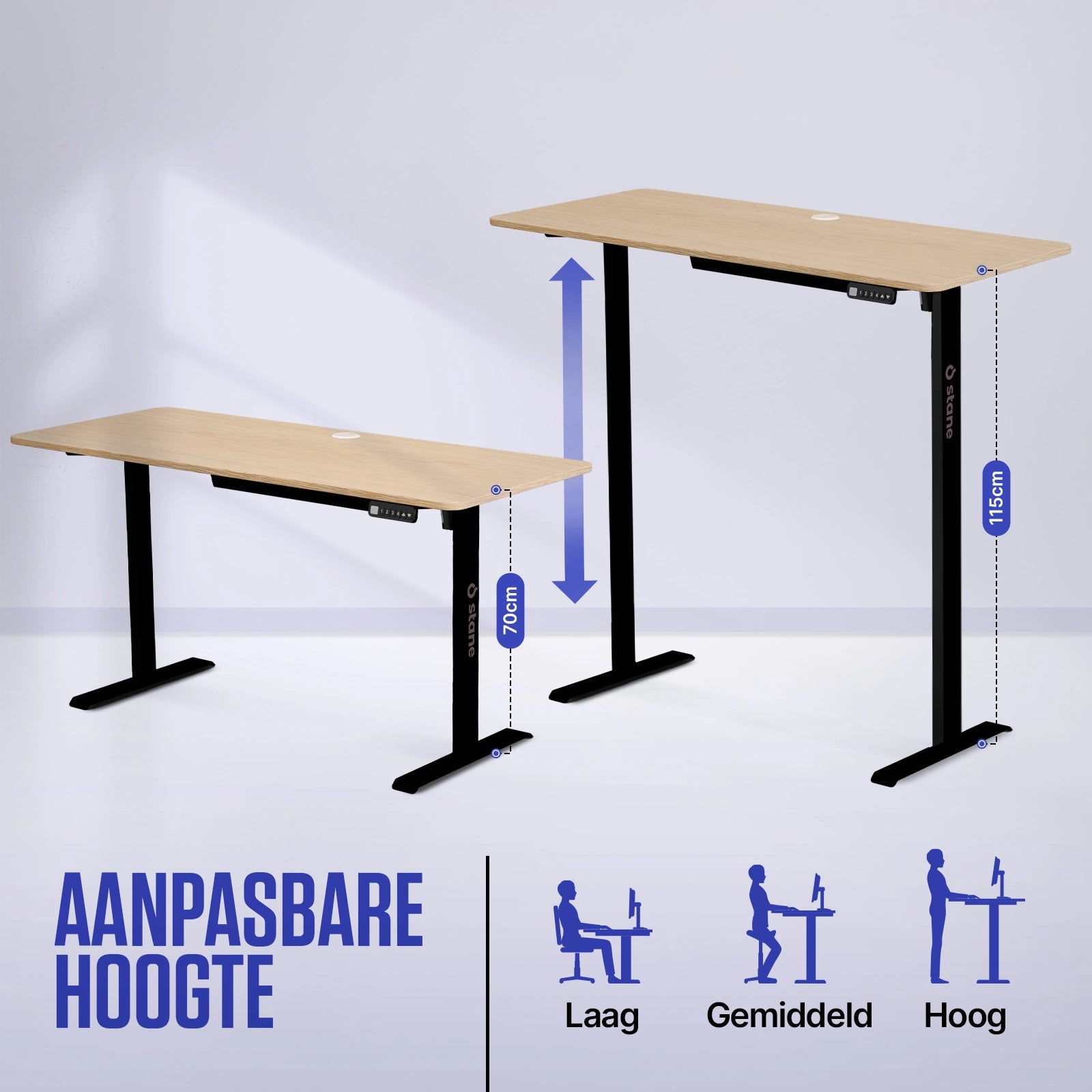 140 x 60 cm + eiken + zwart , 140 x 80 cm + eiken + zwart , 160 x 80 cm + eiken + zwart