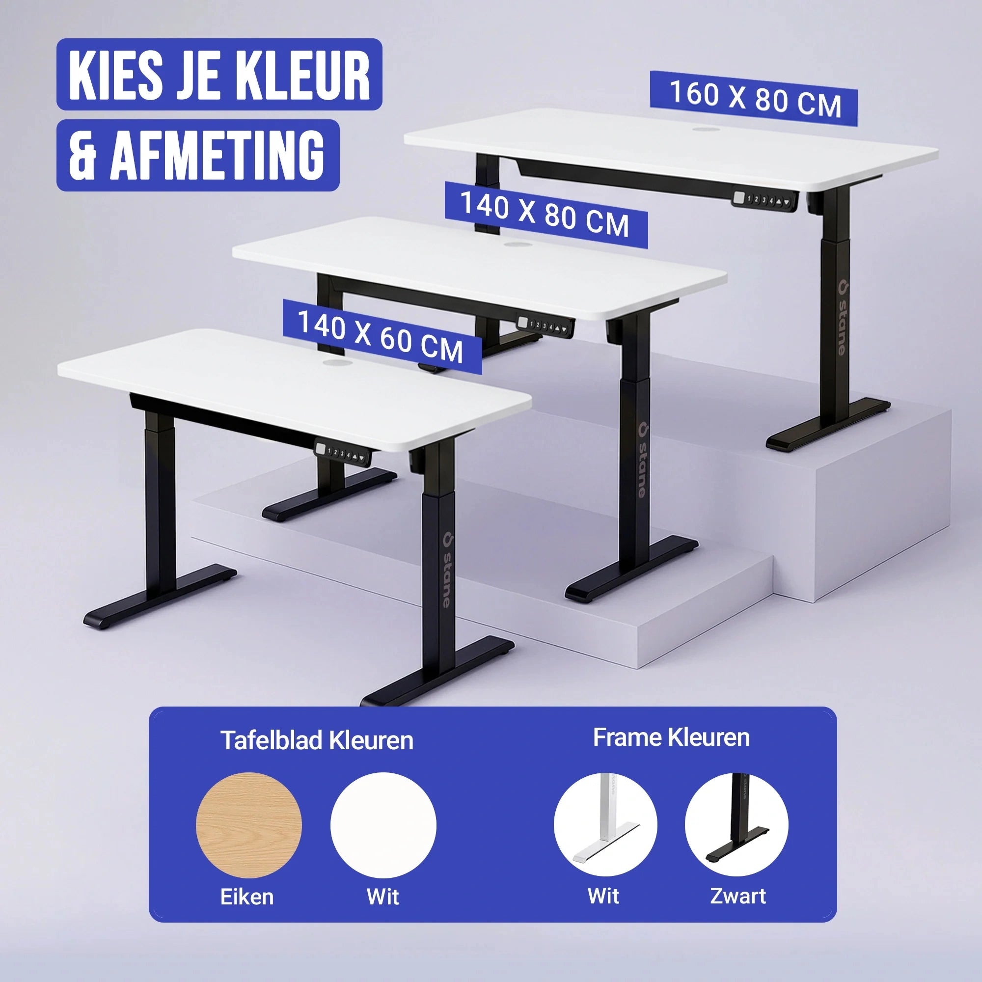 140 x 60 cm + wit + zwart , 140 x 80 cm + wit + zwart , 160 x 80 cm + wit + zwart