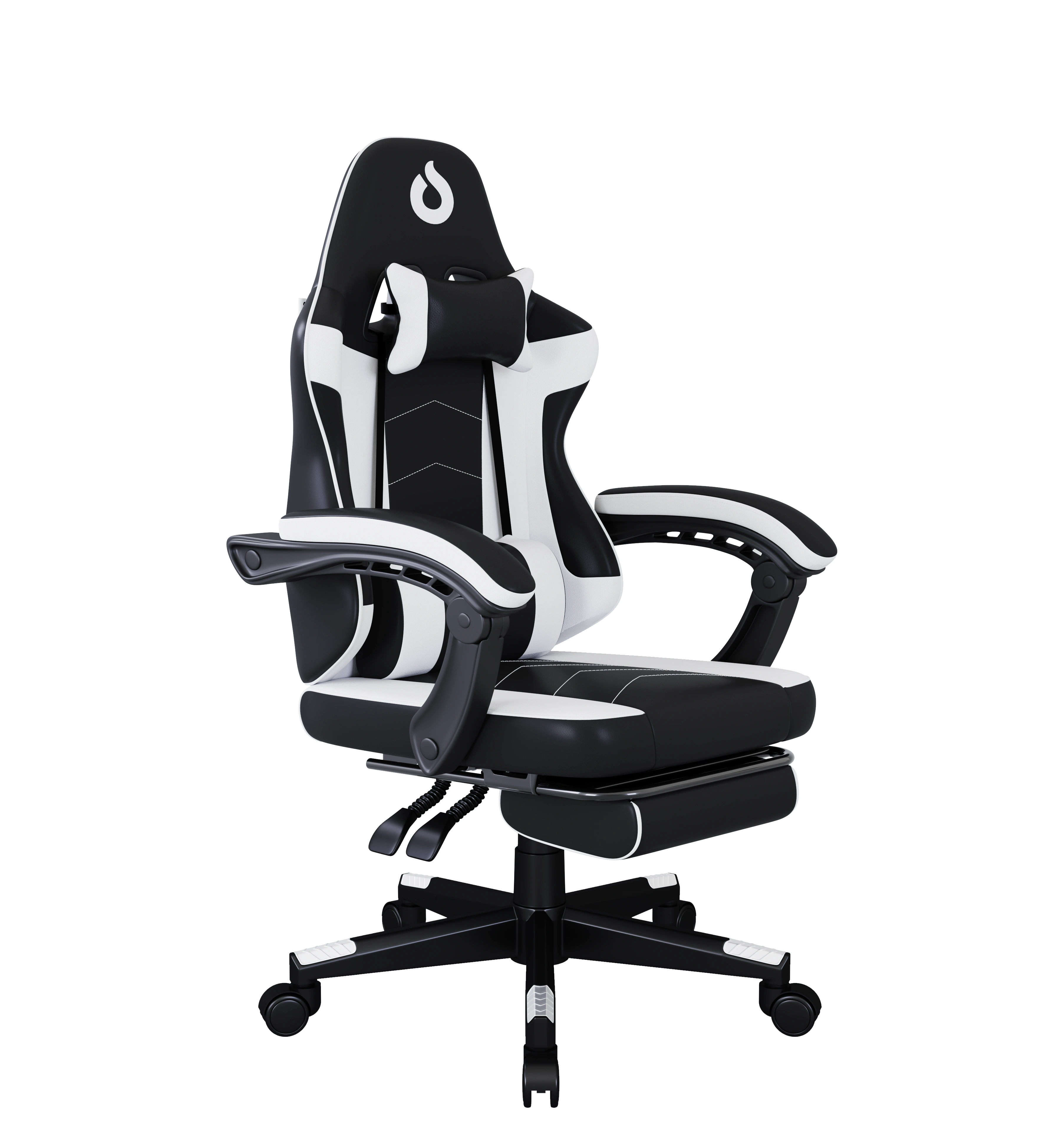 Game stoel - Zwart/Wit