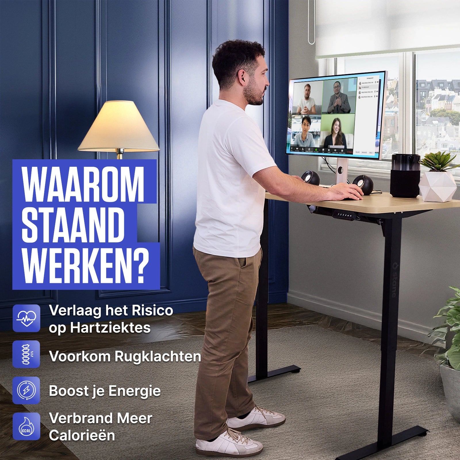Eiken Blad - Zwart Frame