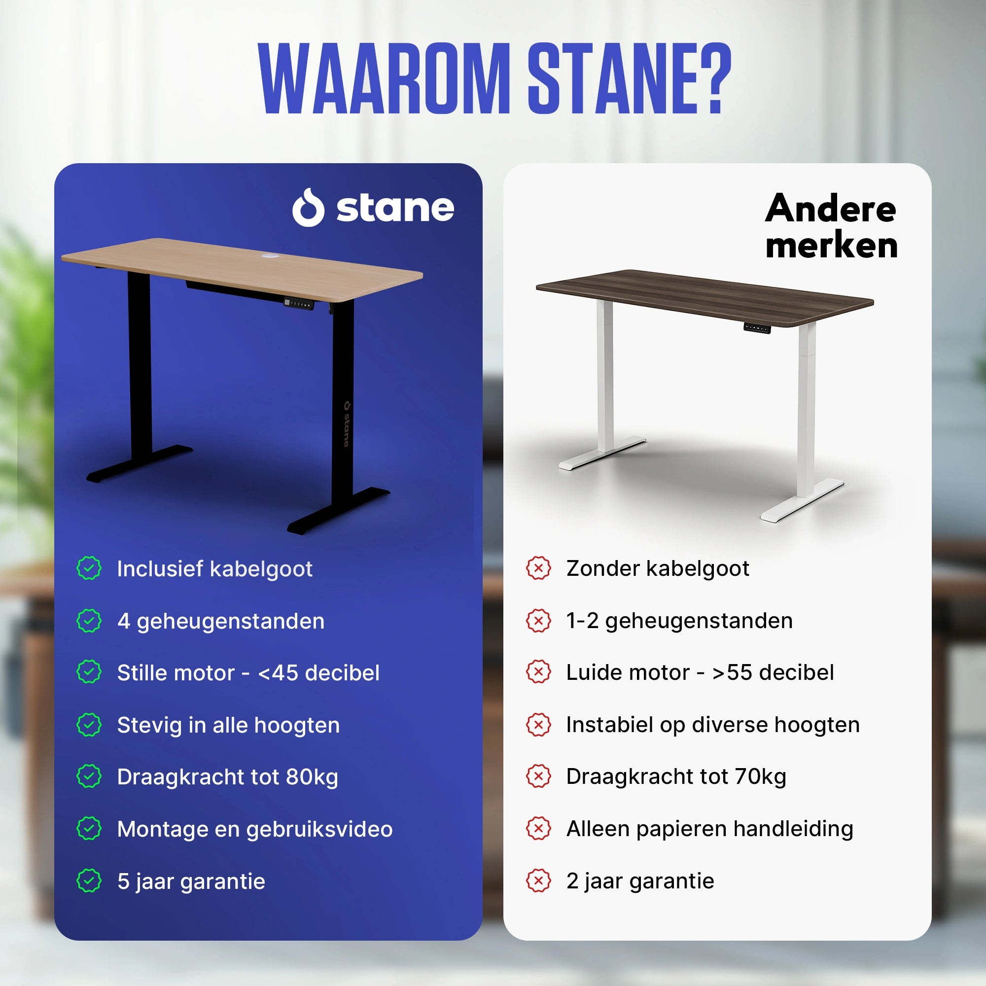 Eiken Blad - Zwart Frame