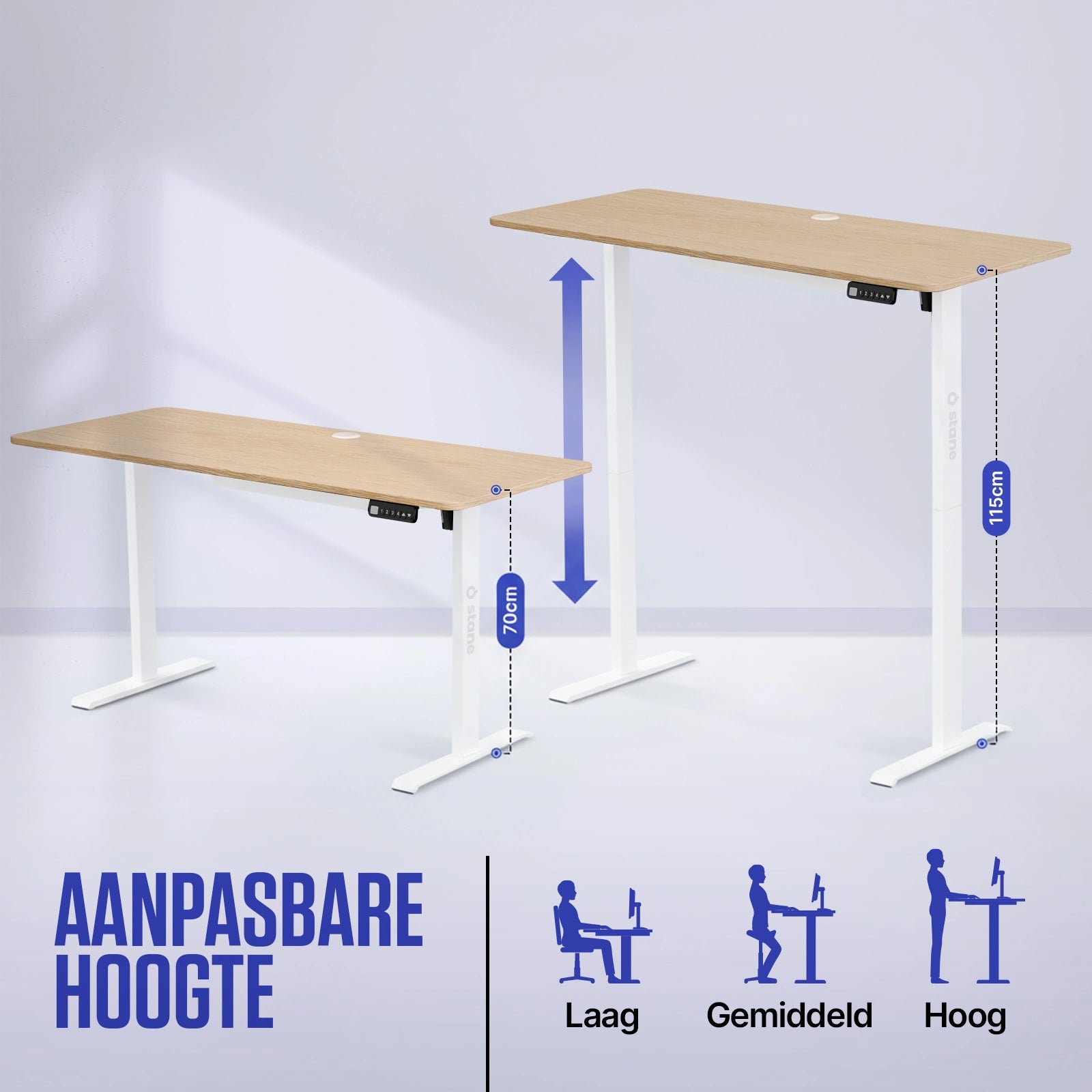 140 x 60 cm + eiken + wit , 140 x 80 cm + eiken + wit , 160 x 80 cm + eiken + wit