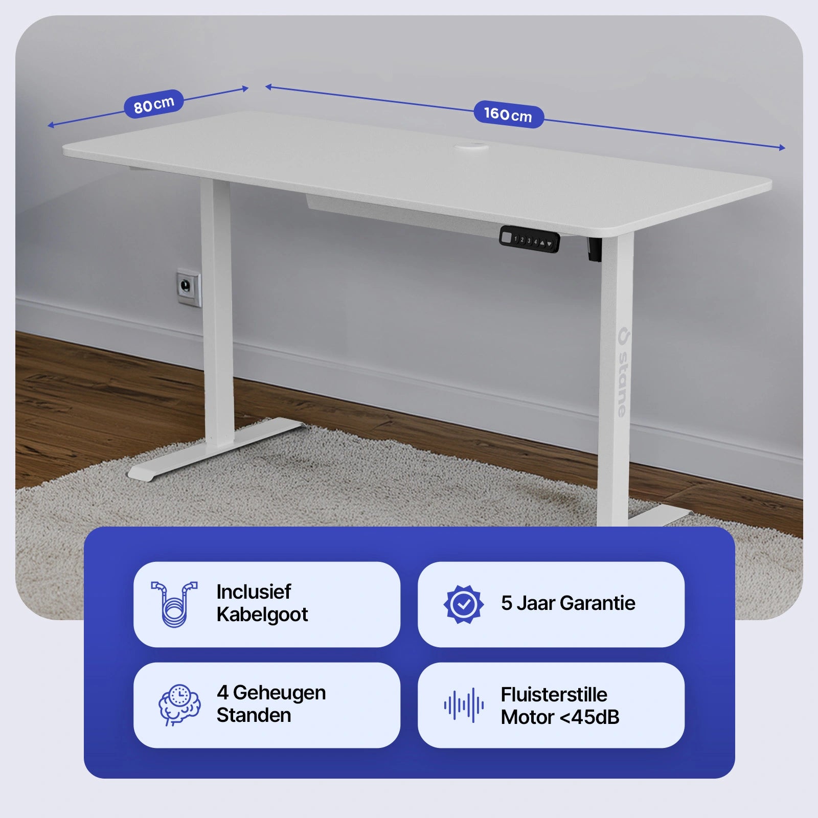 160 x 80 cm + wit + wit