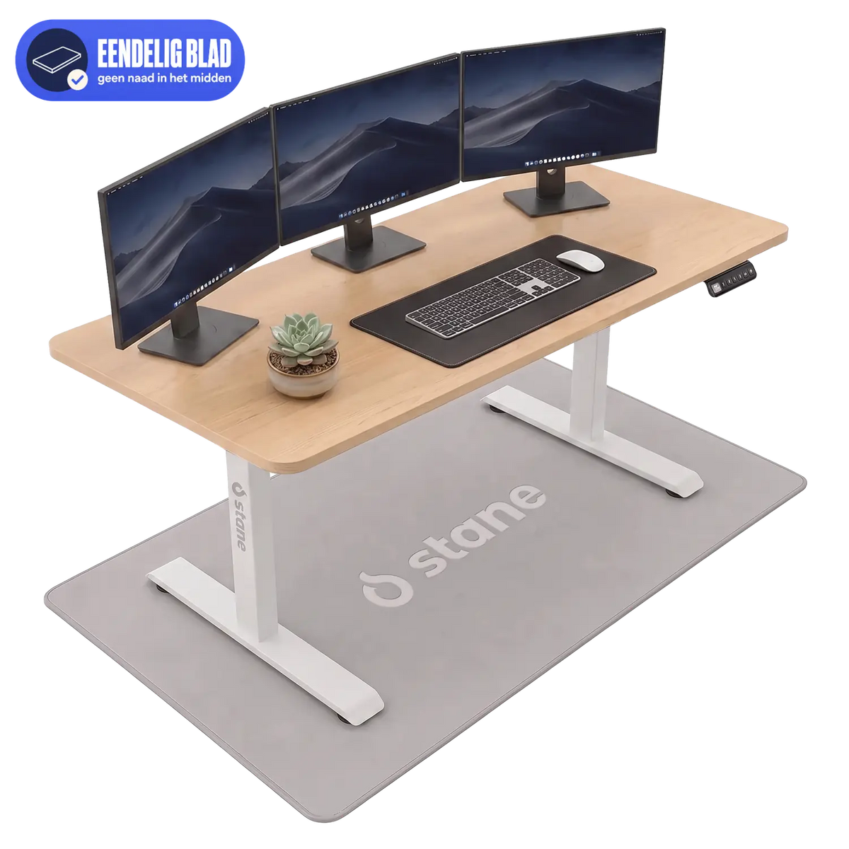 Stel je eigen bureau samen, wit blad, wit frame