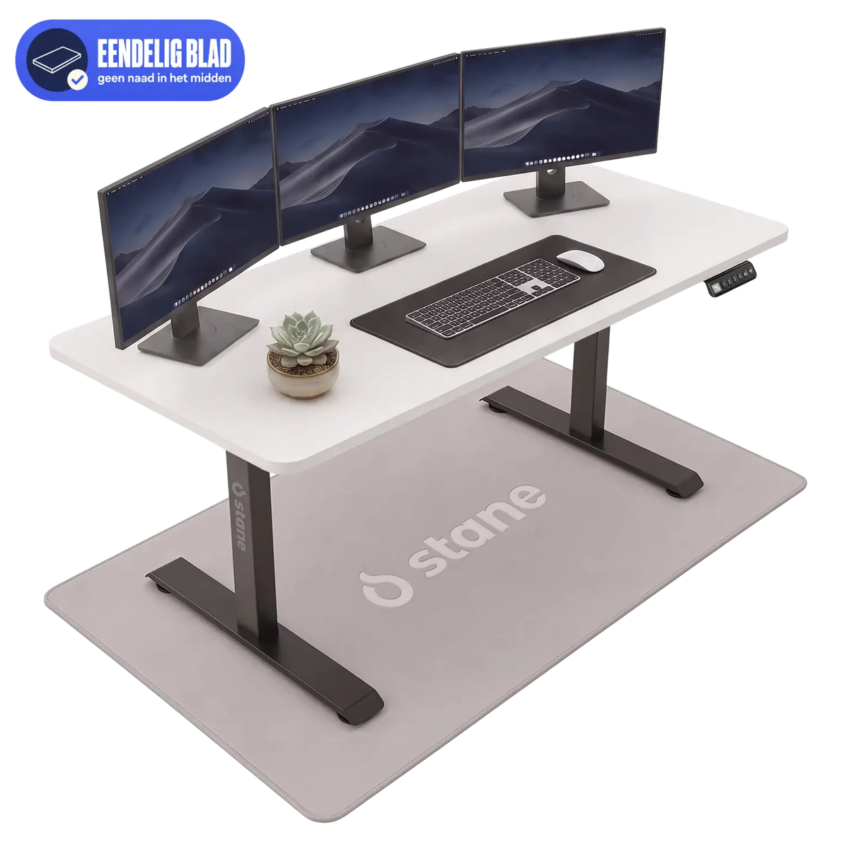 Stel je eigen bureau samen, wit blad, wit frame