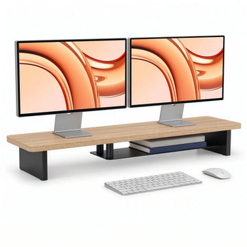 Stane Desk Shelf, Eiken / Zwart
