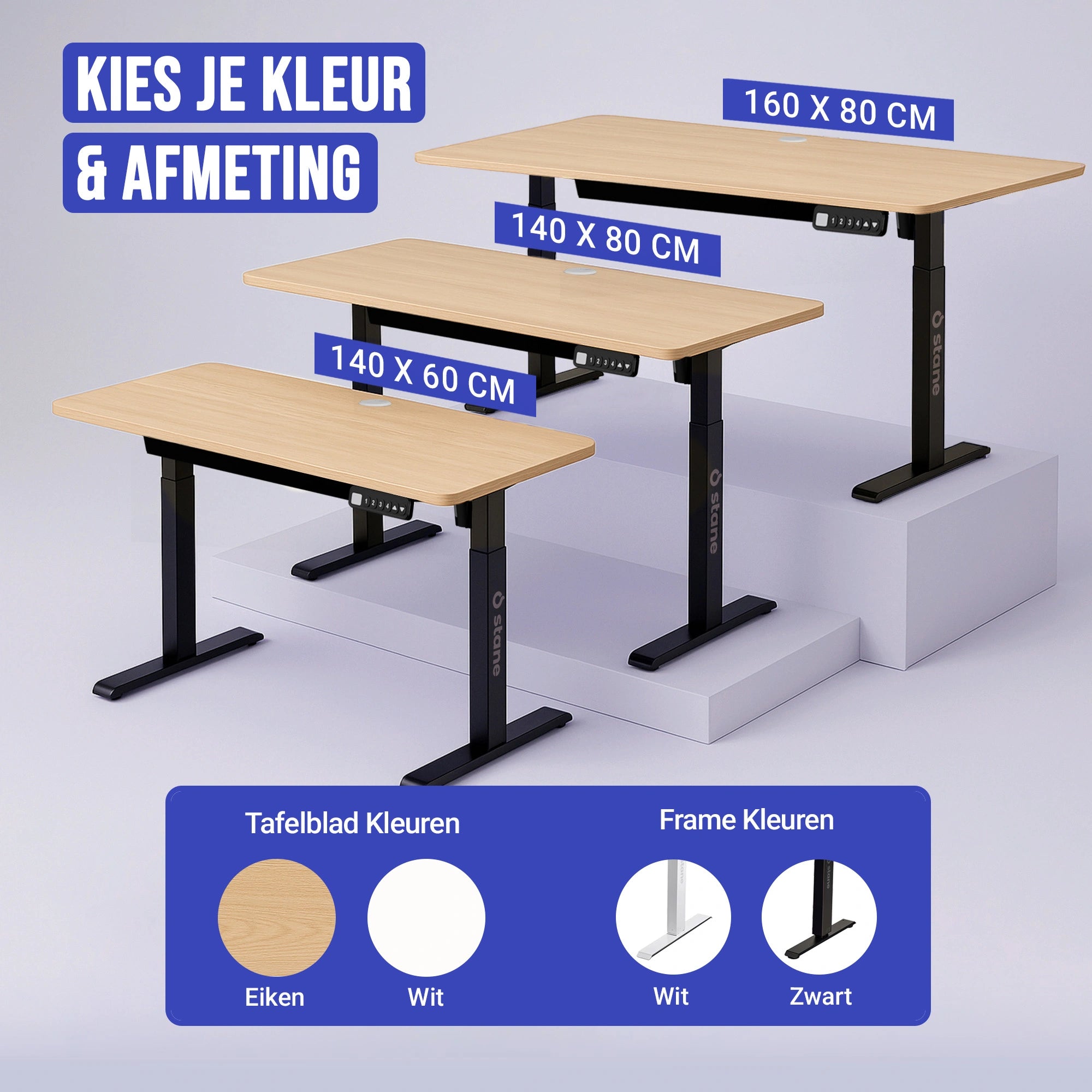 Eiken Blad - Zwart Frame